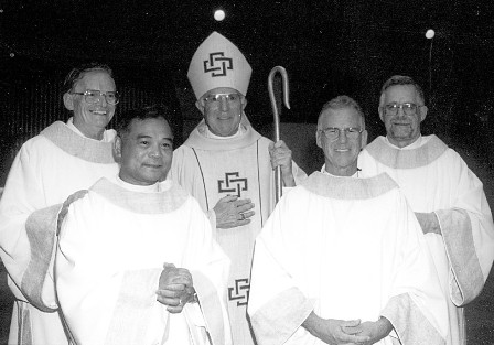 the diaconate group of 2001 with Bishop Brom