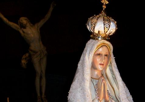 Our Lady we crown you with our Hail Mary's each day!