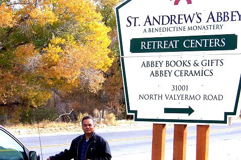 Silent retreat time in St. Andrew's Abbey, Valyermo